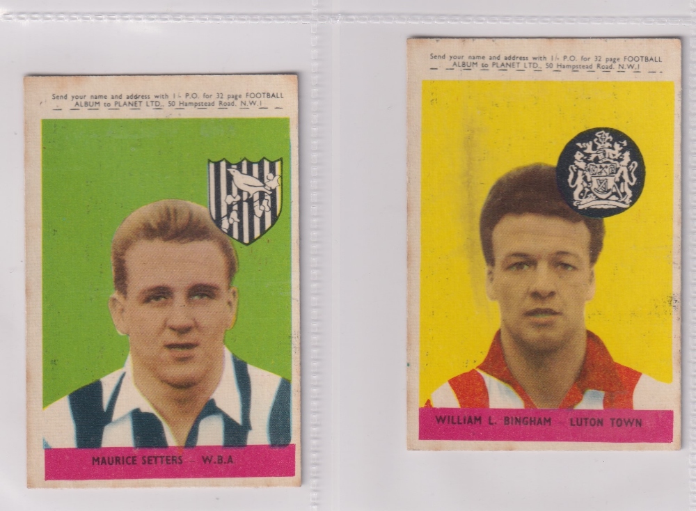 Trade cards, A&BC Gum, Footballers (With 'Planet Ltd', 47-92), 'X' size (set, 46 cards) includes - Image 23 of 24