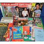 Football programmes, a collection of approx. 70 international programmes, 1960's onwards including