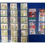 Trade cards, Thomson, Football Tips & Tricks, (set, 64 cards) all in uncut pairs as issued, sold