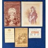 Ephemera, Sarah Bernhardt to comprise a signed cabinet photo 1903, menu for laying of Foundation