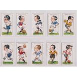 Cigarette cards, Ogden's, three sets, Football Caricatures (50 cards, gd), Football Club Captians (