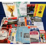 Football programmes, a collection of approx. 100 programmes 1960's onwards, inc. Charity Shield