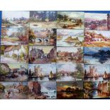 Postcards, a mixed artists selection of approx 133 cards, with 44 illustrated by Jotter (Hayward