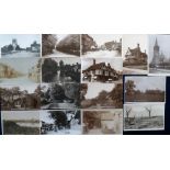 Postcards, Essex, an RP selection of 16 cards including Tolleshunt D'Arcy village, Tudor House