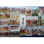 Postcards, a mainly military collection of approx 117 cards, the majority illustrated cards of
