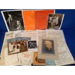 Ephemera, Promenade Concerts, approx. 100 items to include 2 signed photographs of Henry Wood (