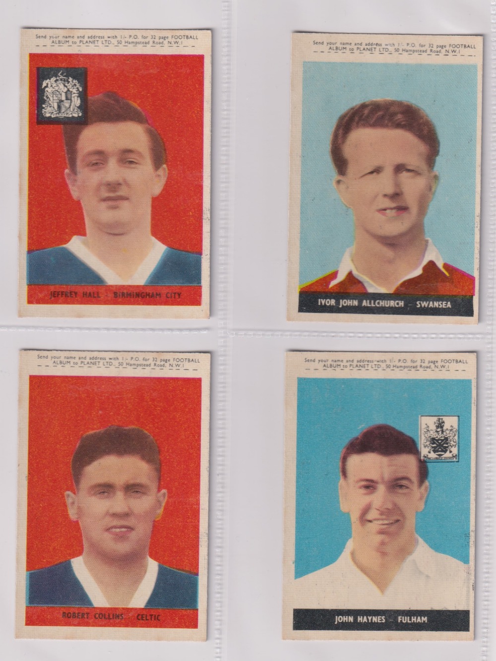 Trade cards, A&BC Gum, Footballers (With 'Planet Ltd', 47-92), 'X' size (set, 46 cards) includes - Image 5 of 24