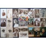 Postcards, a collection of approx 140 cards incl. Nelson selection, Hold to Light Angels (2),