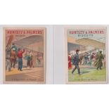 Trade cards, Huntley & Palmers Aviation, captions in French. (a few marks, gen gd)