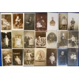 Postcards, Children, a collection of approx 200 RP's showing portraits, babies, school children,