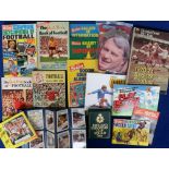 Trade issues, Football, a collection of various books & albums 1970's onwards inc. The Sun Gallery