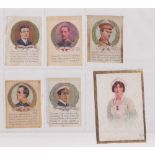 Tobacco silks, Robert Sinclair, selection, 8 silks, Red Cross Nurse 'X' size (gd), Great War