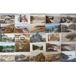Postcards, Devon & Cornwall, a collection of approx 210 cards, RP's & printed inc. street scenes,