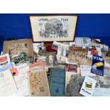 Ephemera, 160+ items to include 1877 calendar, Sunlight, Vim and Lux advertising inserts, Lipton's