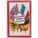 Cigarette card, Themans, War Posters, type card, 'Will Stand Firm Forever' (vg) (1)