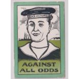 Cigarette card, Themans, War Posters, type card, 'Against All Odds' (very slight edge knock o/w