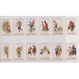 Cigarette cards, Faulkner's, Football Terms 2nd Series, (set, 12 cards) (one with light staining