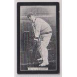 Cigarette card, Smith's, Champions of Sport (Blue back) Cricket, type card, G L Jessop (vg) (1)
