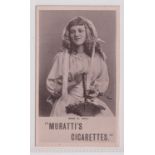 Cigarette card, Muratti, Actresses, Collotype, 'P' size, type card, Miss K. Hill (vg) (1)