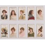 Cigarette cards, Player's, Gallery of Beauty (19/50), nos 6, 7, 10, 12, 14, 16, 17, 21, 22, 23,