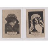 Cigarette cards, John Sinclair, Actresses, two cards, Dorrie Keppel & Mabel Munro (gd) (2)