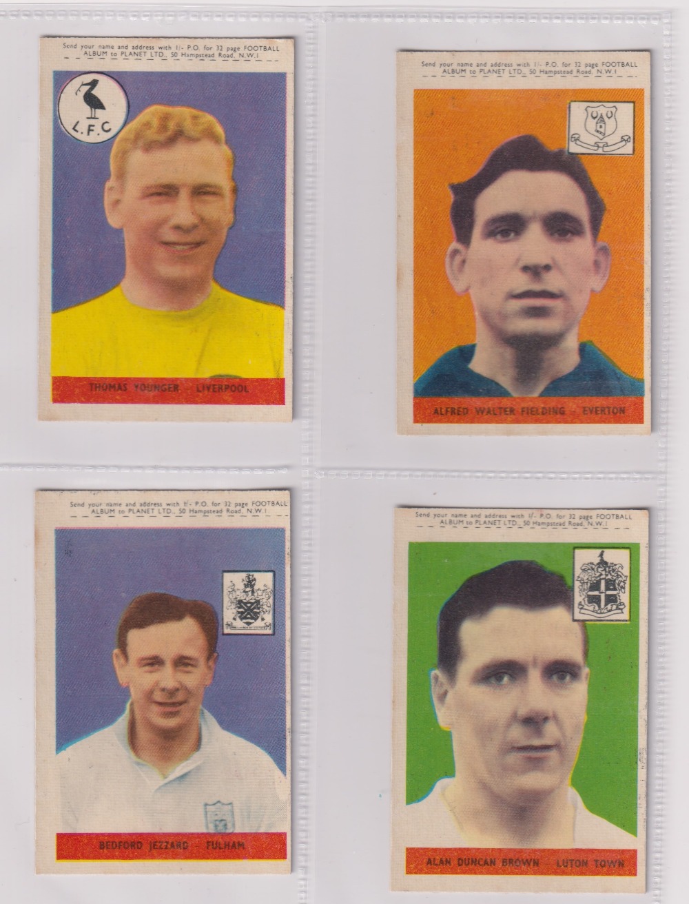 Trade cards, A&BC Gum, Footballers (With 'Planet Ltd', 47-92), 'X' size (set, 46 cards) includes - Image 9 of 24