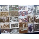 Postcards, Social History, a selection of 36 cards including police, lace-maing, gypsies, weaving,