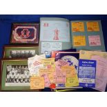 Football memorabilia, Leyton Orient FC, mixed collection of items 1960's onwards, incl. scrapbook,