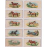 Trade cards, Canada, Cowan's, Horse Pictures (set, 24 cards) (some toning, gd) (24)