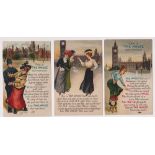 Postcards, Suffragettes, Comic, 'This is the House that Man Built', by B.B., E.19 (2), E.23, pu