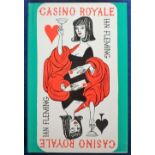 Book, Casino Royale, Ian Fleming. James Bond versus Le Chiffre. Published by Jonathan Caoe in