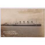 Postcard, Shipping, RP, White Star Liner Titanic leaving Southampton April 10th, 1913 photo by Max