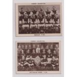 Cigarette cards, Pattreiouex, Football Teams, 'L' size, 2 cards, F194 Burnley & F215 Nottingham