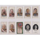 Cigarette cards, Taddy, 37 cards, Russo Japanese War (17 cards, nos 2, 3, 4, 7, 10, 11, 12, 13,