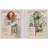 Trade cards, Huntley & Palmers, Inventor Series (6/8 missing Daguerre & Stephenson (some toning &