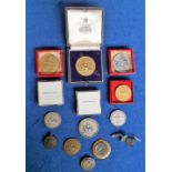 Sport, Modern Pentathlon and Others, a collection of ephemera to include 5 silver medals (silver
