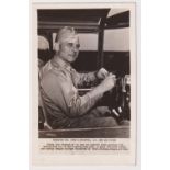 Postcard, USA Airforce, Brigadier General James H. Doolittle, RP (postally used 1943, gd/vg) (1)