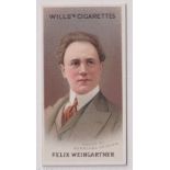 Cigarette card, Wills, Musical Celebrities, 2nd Series, 1914, Original Subjects (withdrawn as the