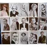 Postcards, Cinema, Picturegoer & Colourgraph, inc. Boris Karloff, Mae West, Shirley Temple, Noel