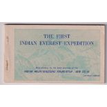 Postcards, The First Indian Everest Expedition booklet containing 12 printed postcards of the failed