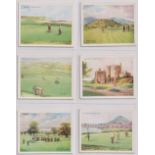 Cigarette cards, Wills, Golfing, 'L' size, (set, 25 cards) (a few with sl marks, gen gd)