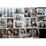 Postcards, Shirley Temple, 21 RP cards, most as young girl, inc. Picturegoer, Wee Willie Winkle (7),
