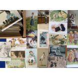 Postcards, a mixed subject collection of approx 350 cards, the majority illustrated cards of