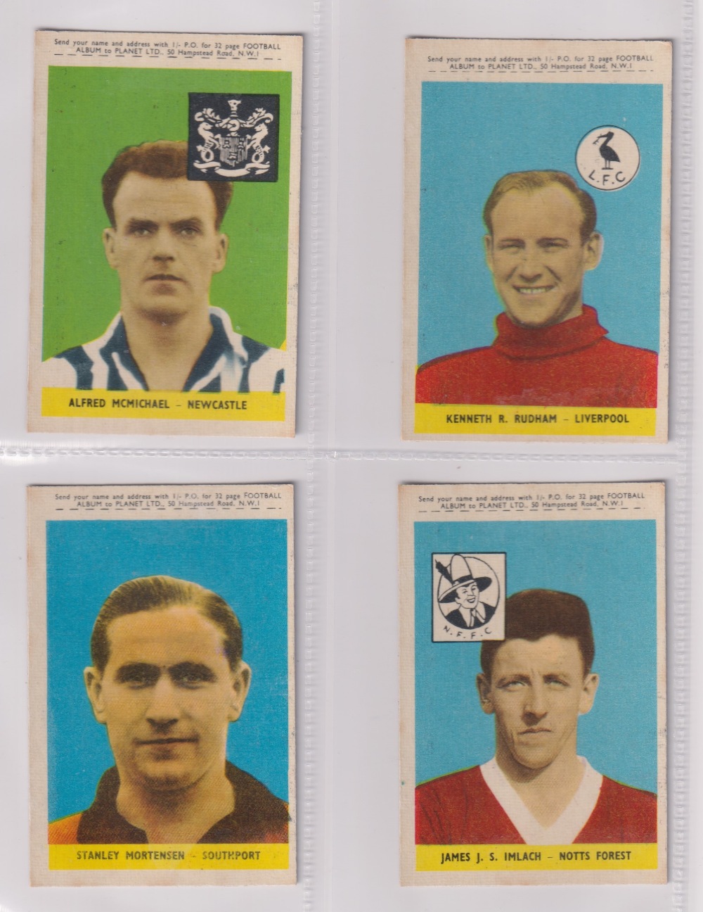 Trade cards, A&BC Gum, Footballers (With 'Planet Ltd', 47-92), 'X' size (set, 46 cards) includes - Image 19 of 24