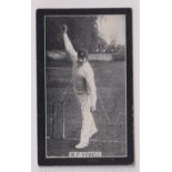 Cigarette card, Smith's, Champions of Sport (Blue back) Cricket, type card, W P Howell (gd/vg) (1)