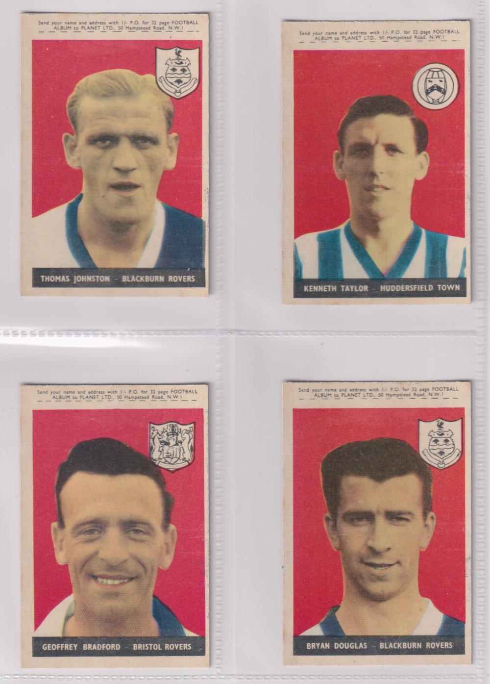 Trade cards, A&BC Gum, Footballers (With 'Planet Ltd', 47-92), 'X' size (set, 46 cards) includes - Image 13 of 24