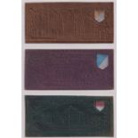 Leathers, USA, ATC, College Buildings with shields, 'X' size, 11 different (gd) (11)
