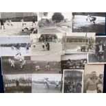 Postcards / photographs, Football, collection of RP and a few photos, covering German local Football