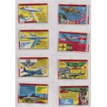 Trade cards, Anglo-American Chewing Gum, World's Airlines (Wax issue) (set, 36 cards)