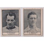 Trade cards, Crescent Confectionery, Footballers, ref HC139, two cards, both Liverpool, D.